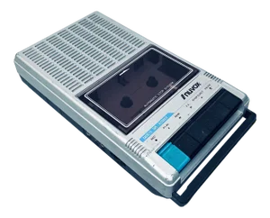 Vintage 1980s Nuvox Cassette Tape Recorder Portable C-110 Hong Kong Prop