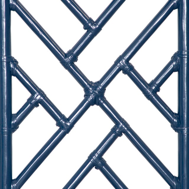 Chippendale Platform Bed California King - Navy For Sale In West Palm - Image 6 of 12