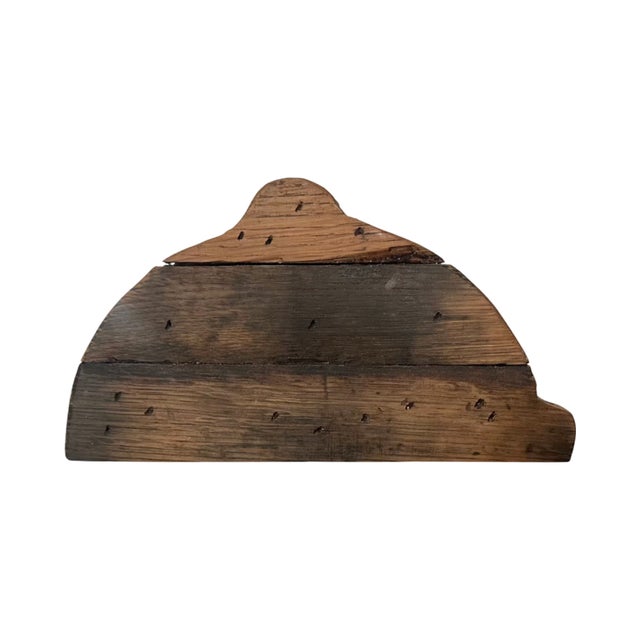 Wood Vintage Vanderbilt Whitney Estate Wooden Jockey Cap & Shirt Wall Hanging For Sale - Image 7 of 9