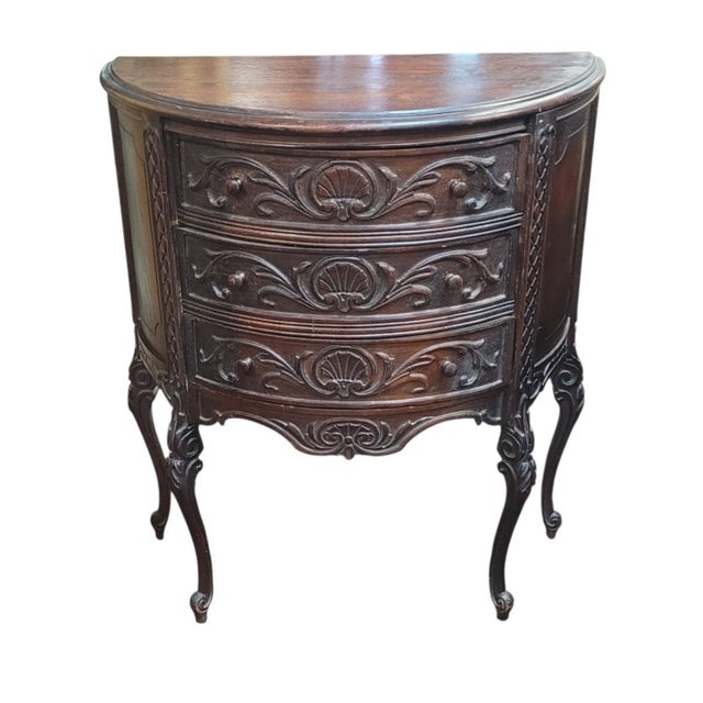 Antique Shell Carved Small Table For Sale - Image 10 of 10