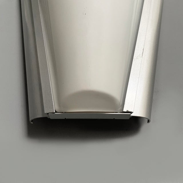 Italian Modern Opaline Glass and Metal Wall Lamps, 1980s, Set of 3 For Sale - Image 15 of 18