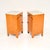 Late 19th Century Antique Swedish Satin Birch Bedside Cabinets with Marble Tops, 1890s, Set of 2 For Sale - Image 5 of 11