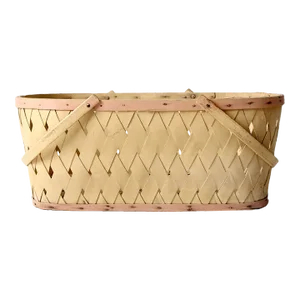 Antique Painted Splint Weave Basket