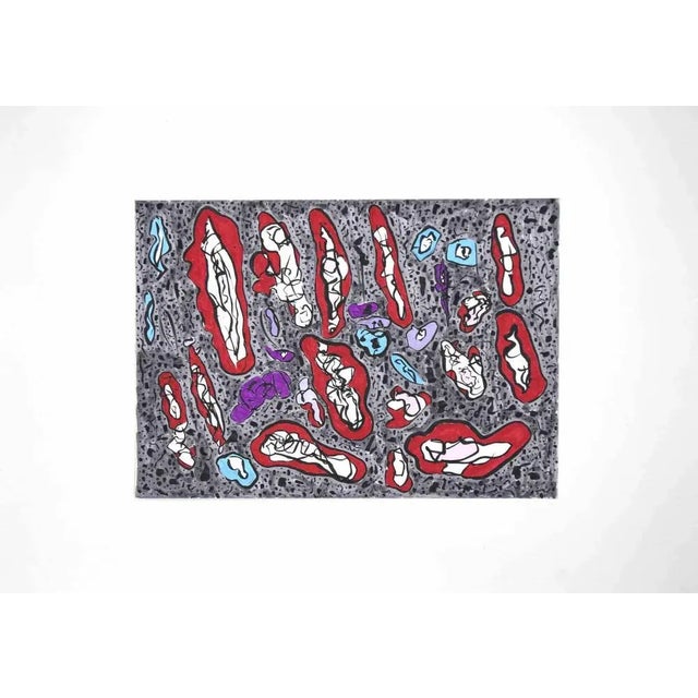 Composition is an original artwork realized by Maurizio Gracceva (Roma, 1955) in 2010. China ink and watercolor on paper....