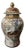 1960s Large Gold Gilted Ginger Jar With Floral & Bird Motif For Sale