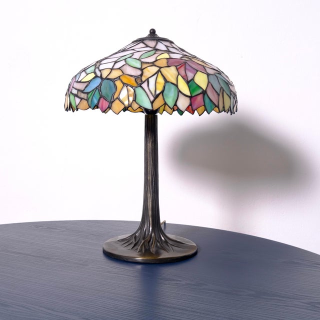 Tiffany-Style Table Lamp, Italy, 1990s For Sale - Image 18 of 18