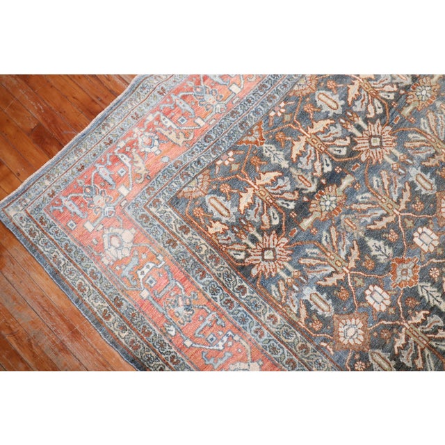 Early 20th Century Persian Bibikabad Room Rug - 8' x 12'2" For Sale In New York - Image 6 of 11
