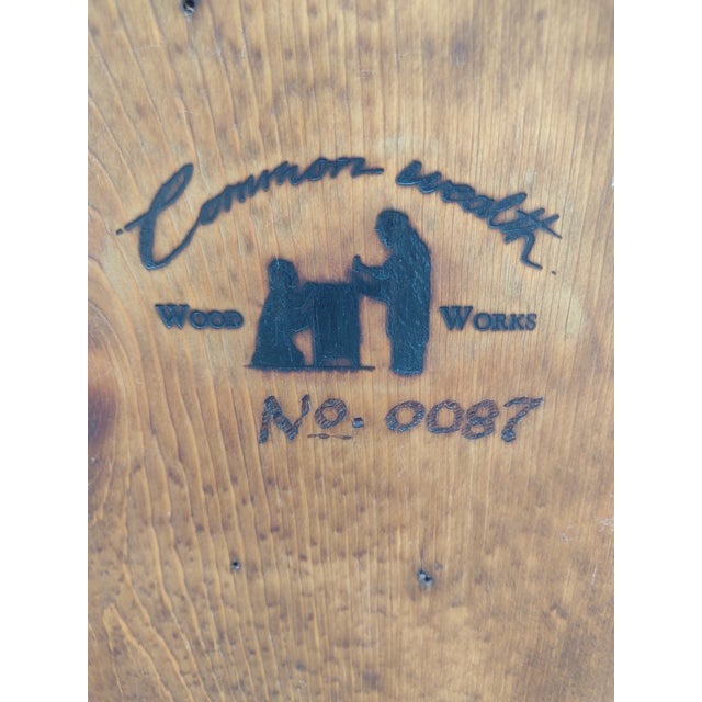 Late 20th Century Cannon Woodworks Rustic Solid Wood Two-Door Cabinet For Sale - Image 12 of 15