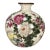 Vintage Chinese Crackle Glaze Famille Rose "Peonies & Birds" Vase With Poem For Sale