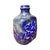 Hand-painted ceramic vase in the New Look style with fat lava painting produced by Strehla Keramik in Germany in the...