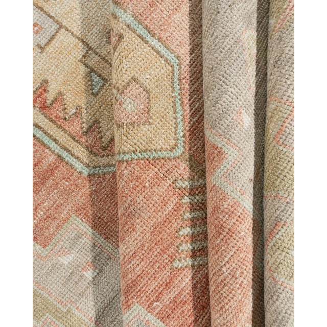 1940s Vintage Turkish Oushak Rug 4'9 X 11'2 For Sale - Image 10 of 12