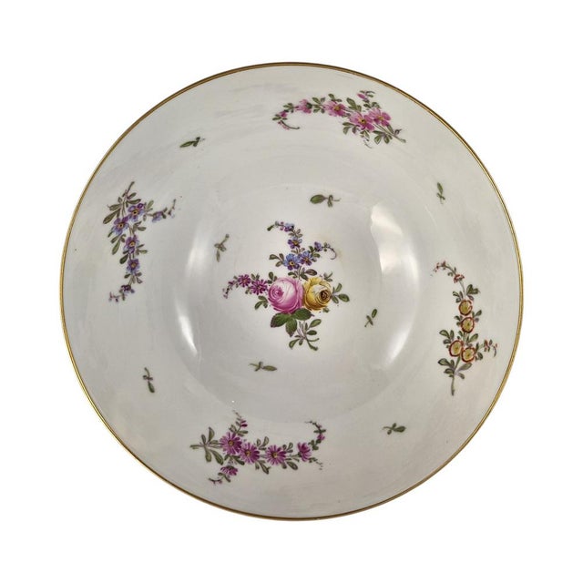 Blue Large Antique Porcelain Footed Bowl from Samson, 1800s For Sale - Image 8 of 11