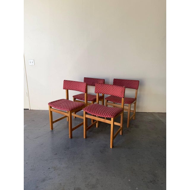 1960s Set of 4 Farstrup Danish Oak Dining Chairs – Vintage 1960s Scandinavian Modern Chairs For Sale - Image 5 of 7
