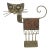 Jarc French Brutalist Metal Cat Sculpture, 1970's For Sale