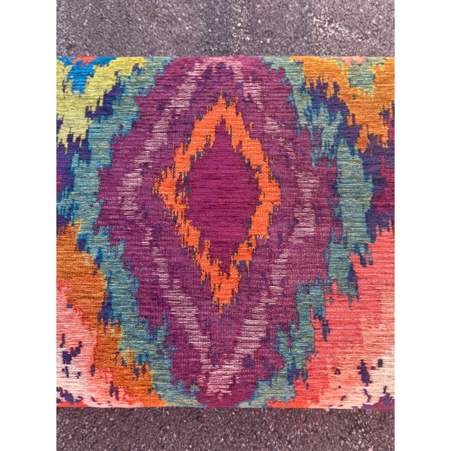 Mid 20th Century Kilim Ottoman For Sale - Image 17 of 17