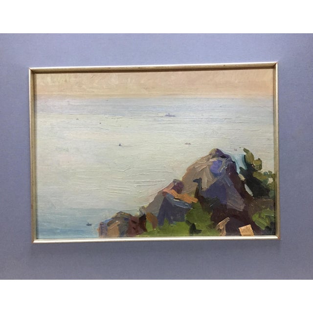 *** ABOUT THIS PAINTING *** * TITLE: "Seascape" * SIZE: 25x35 cm/'9.84x13.77 inches' * MEDIUM: oil, cardboard * HAND...