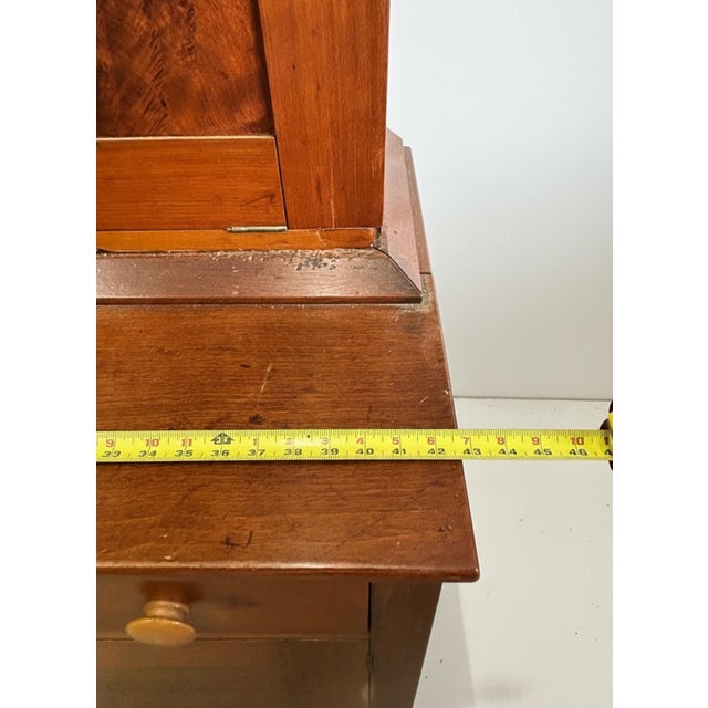 Early 19th Century Butler’s Plantation Secretary Desk With Rare Tiger Maple Interior For Sale In Greensboro - Image 6 of 12