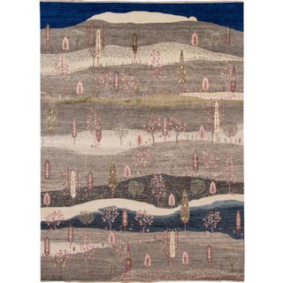 21st Century Modern Gabbeh Style Wool Rug For Sale