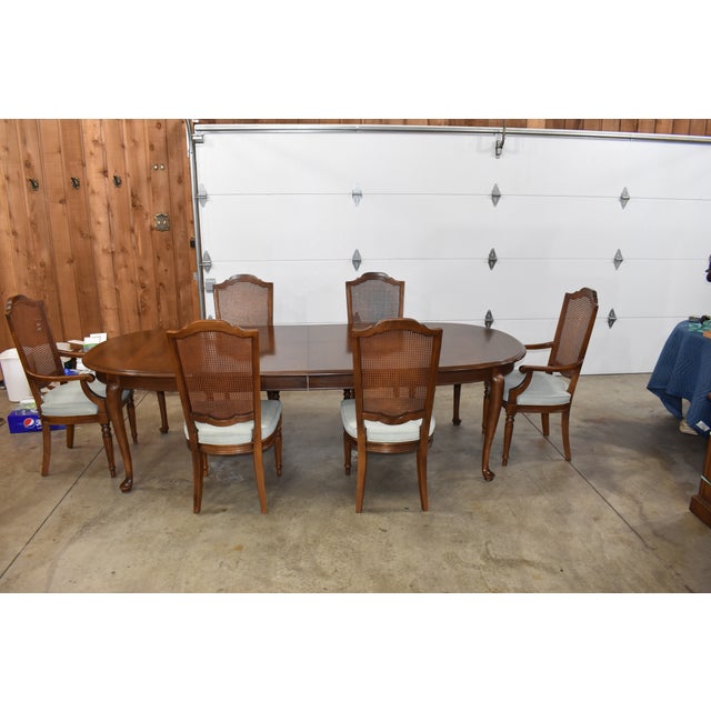 Ethan Allen Classic Manor Maple Queen Anne Dining Table Chairish