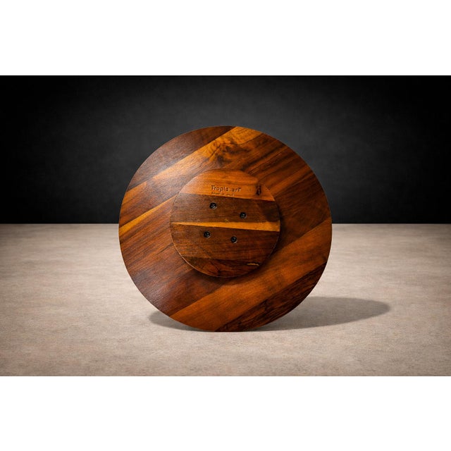 1970s Lazy Susan & Bowls in Rosewood, Tropic Art - 8pcs For Sale - Image 10 of 13