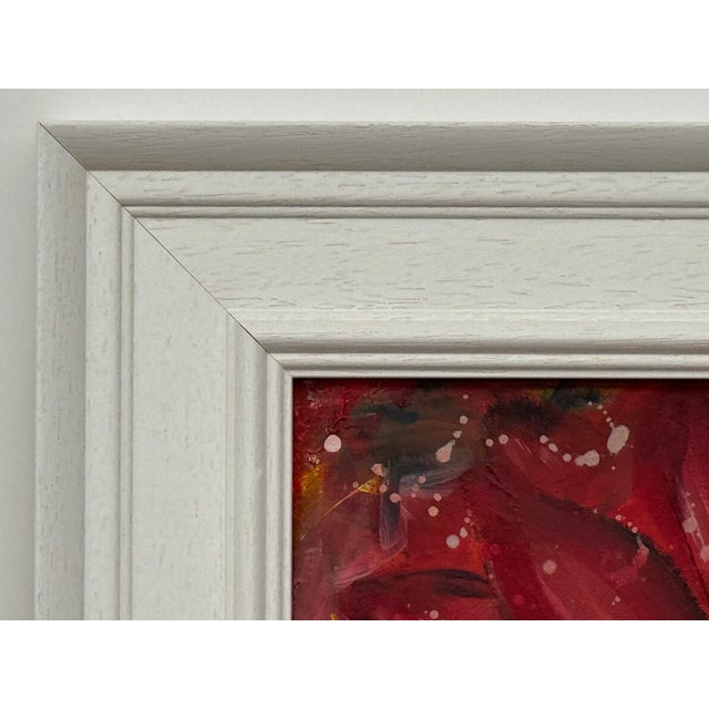 Ameryllis Study 2 - Miniature Abstract Floral Canvas Art by Contemporary Artist 2005 For Sale - Image 9 of 12