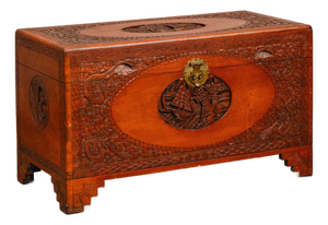 Asian Camphor Chest in Mahogany, Late 20th Century