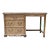 Vintage Chevron Pencil Reed Writing Desk With Brass Hardware, Usa For Sale
