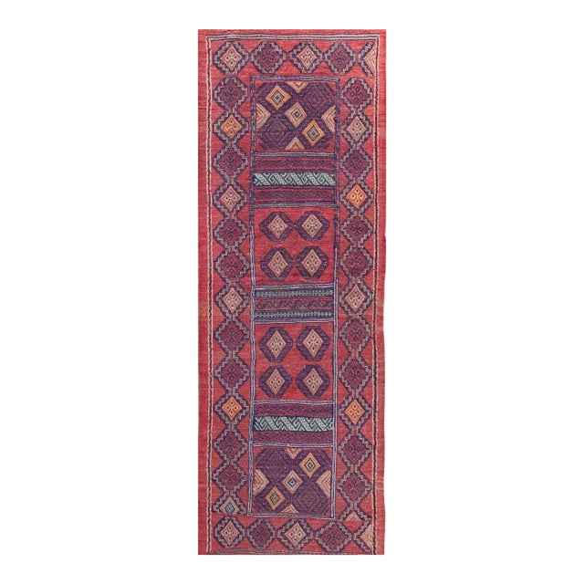 Early 20th Century Afghani Sumac Rug For Sale