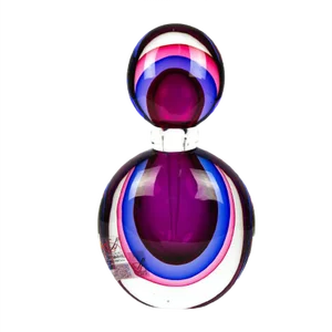 Ruby, Purple & Blue Sommerso Murano Blown Glass Bottle by Michele Onesto for Made Murano Glass, 2019