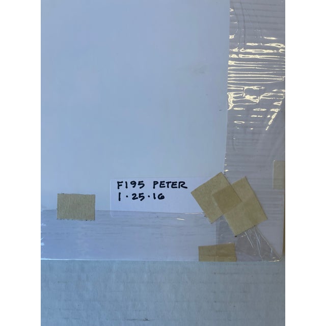 2010s Contemporary Figurative Watercolor Painting, Signed "H", Model Identified as Peter, 2016. For Sale - Image 5 of 6