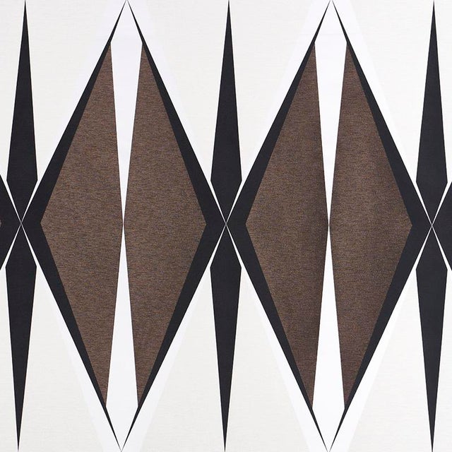 This large-scale diamond pattern combines satin and ottoman fabrics for a subtle variation of texture and sheen tailor-...