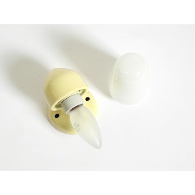 Mid-Century Modern Glass and Ceramic Wall Lamp by Wilhelm Wagenfeld, 1950s For Sale - Image 9 of 13