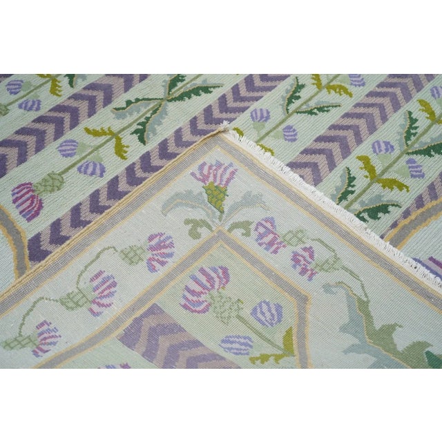 Blue Sumak Rug 6' X 9' For Sale - Image 8 of 10