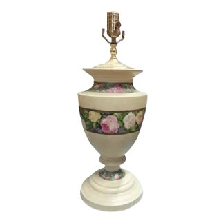 Rose Design Table Lamp For Sale