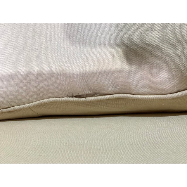 Contemporary Cream Linen 'Right Back' Sofa by Waldo Fernandez For Sale In Los Angeles - Image 6 of 18