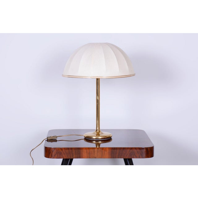 Mid-Century Czech Table Lamp in Brass, 1960s For Sale - Image 6 of 11