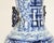Shabby Chic Large Blue and White Double Happines Qing Dynasty Lamp For Sale - Image 3 of 8