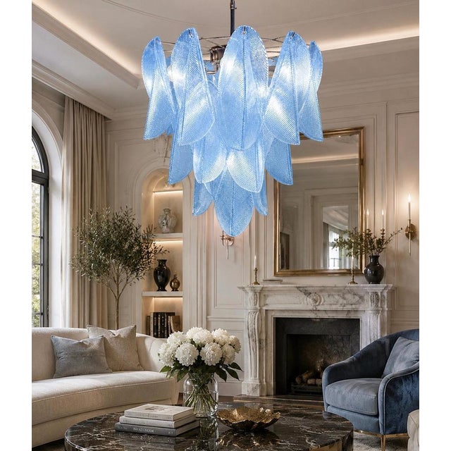 Italian Murano Glass Chandeliers, 1970s, Set of 3 For Sale - Image 13 of 16