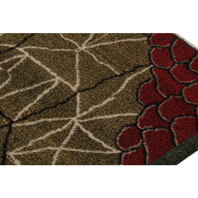 Vintage Zeki Muren Rug With Red, Green and Gold Geometric Patterns For Sale In New York - Image 6 of 7
