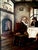 Vintage 1943 Leota Humphrey Oil Painting on Board- Antique Dutch Tavern Scene - Ornate Gold Frame. For Sale In Denver - Image 6 of 18
