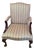 Vintage Queen Anne Upholstered Armchair For Sale