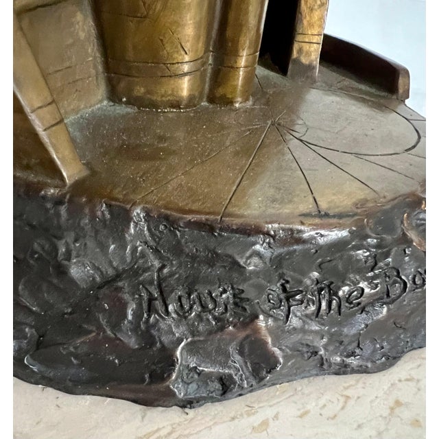 Metal Charna Rickey, Bronze Abstract Space Age Book Sculpture LA California Modernist Charna Rickey For Sale - Image 7 of 12