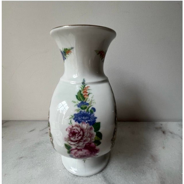 Vintage French Limoges Porcelain Vase Depos For Sale - Image 4 of 8
