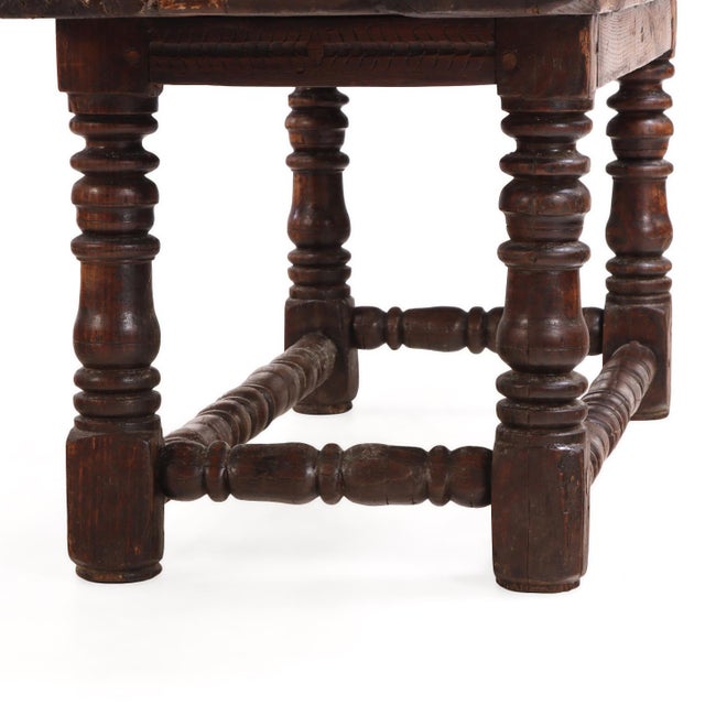 French French Walnut and Oak Coffee Table, 18th C For Sale - Image 3 of 6