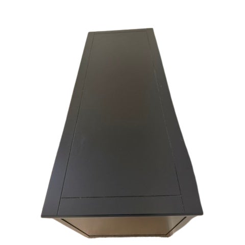 Transitional Pottery Barn Teen Black Hamptom Power Storage Desk 57" and Chair For Sale - Image 3 of 9