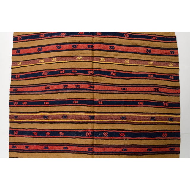 Antique Anatolian Stripe Kilim Rug For Sale - Image 4 of 10
