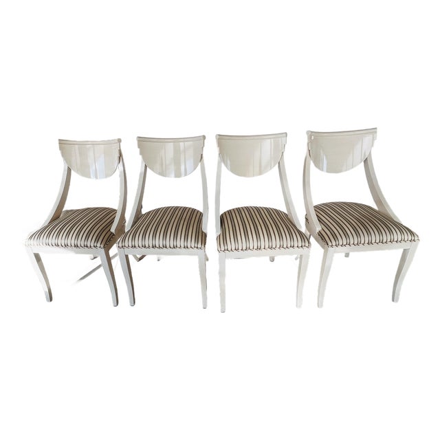 Vintage Pietro Constantini Lacquered Italian Dining Chairs – Set of 4 For Sale