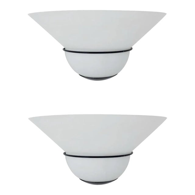 Mid 20th Century Murano Uplight Sconces - a Pair For Sale