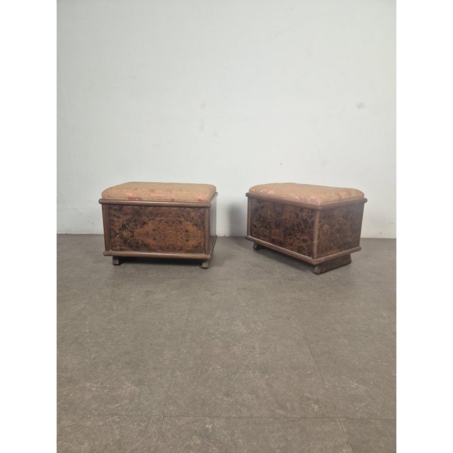 Art Deco Ottomans, 1930s, Set of 2 For Sale - Image 12 of 12