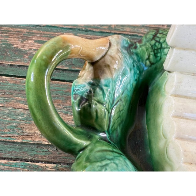 Antique Majolica Asparagus Serving Dish For Sale - Image 4 of 10